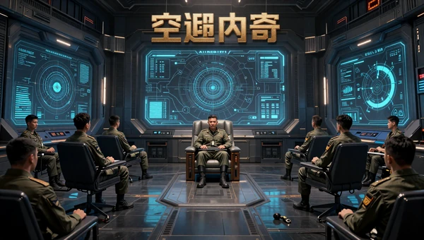 Tactical Focus Route collection: Military commanders in a war room with holographic tactical maps